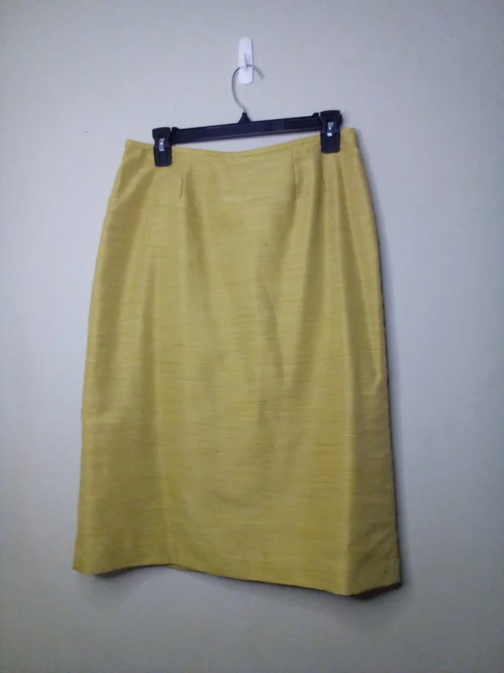 Kasper Skirt Women 8 Straight Classic Career Yellow